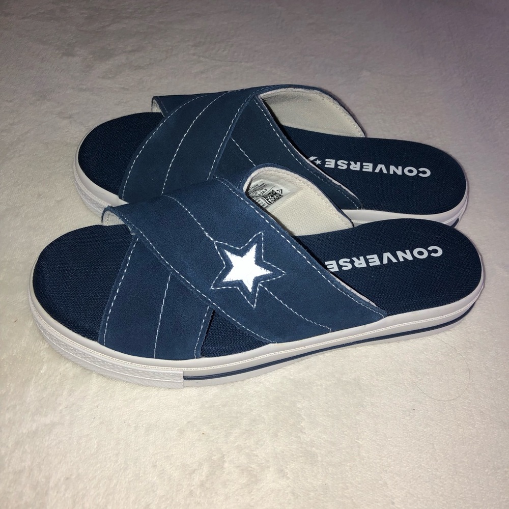 Converse Suede Slip-one. Navy size 7.5